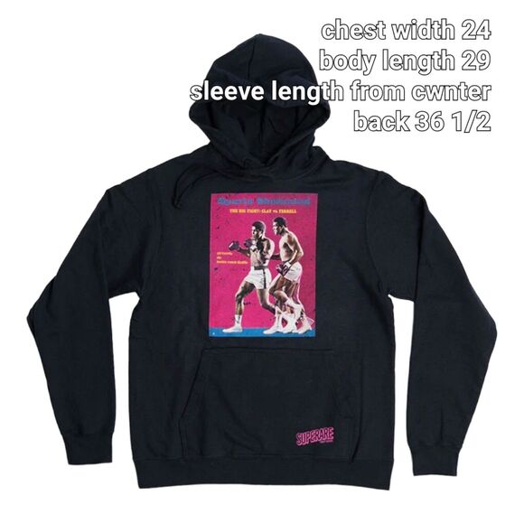 NWT Large Superare x Muhammad Ali Sports illustrated 1967 Hoodie - Picture 5 of 6